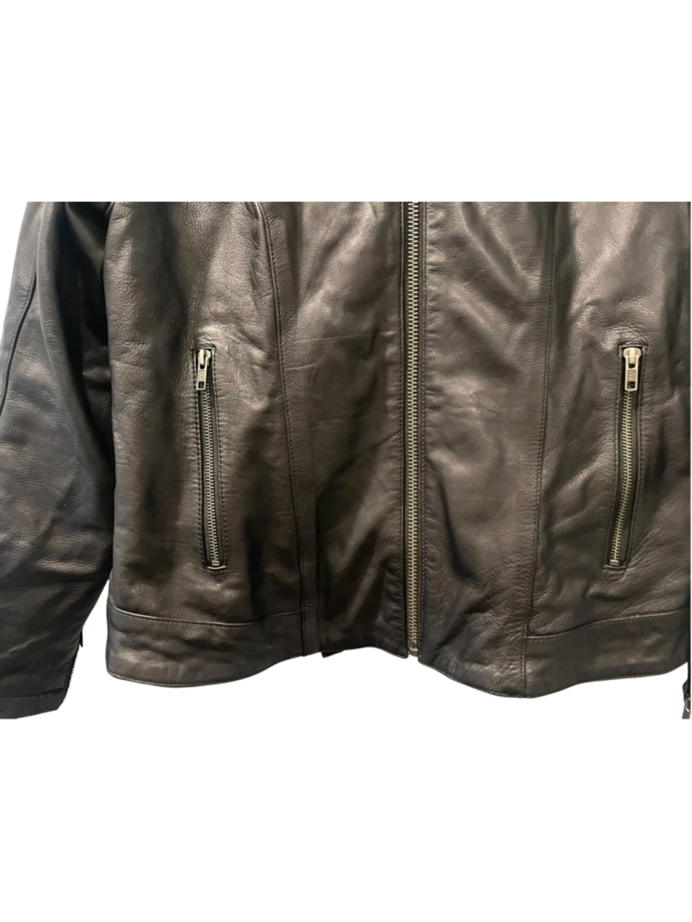 Milwaukee Leather Women's Jacket L Black Purple Embroidered Winged Motorcycle - Picture 8 of 13